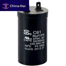 Metalized polypropylene film capacitor CBB60-Icylindricalindustrialfor electric motors