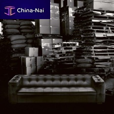 Chesterfield sofa RH-306leathergreengray