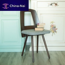 Vintage chair BERRYindoorfabricsolid wood base