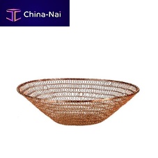 Copper fruit basket
