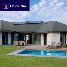 Flat roofing LOCK zincroof tile lookslate look