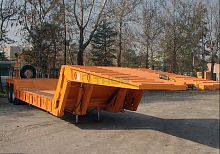 Platform trailer 2-axletowedfor industrial materials