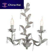 Traditional wall light ELYSEEindoorironglass