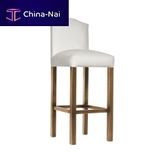 Contemporary bar chair CUNITindoorfabricbeech base