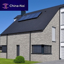 Interlocking roof tile BERGAMOflatclinkergray