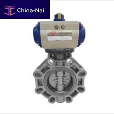 Butterfly valve pneumaticfor controlfor water