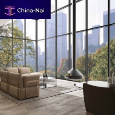 Stick system curtain wall FX 50aluminum and glasswith integrated insulation