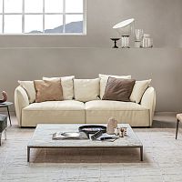 Contemporary coffee table Poggiooaklacquered MDFmarble