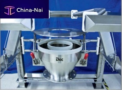 Bulk material bag unloader automatic