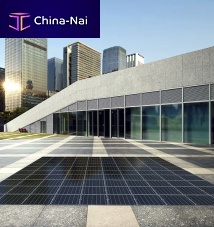 PV glass panel patternedmulticoloredfor flooring