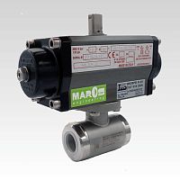 Ball valve 030423012pneumatically-operatedfor controlthreaded