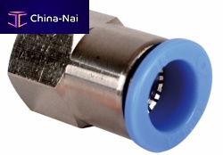 Pneumatic fitting push-inflexible