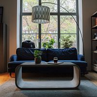 Contemporary coffee table OPUS PRIMOconcreteconcrete baserectangular
