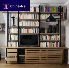 Free-standing bookcase SEVERIN 4contemporaryoakbeech