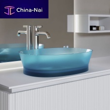 Countertop washbasin Habe resinhigh-glosstransparent