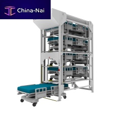 Hospital bed automatic storage system