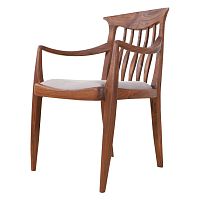 Traditional chair AVARAindoorfabricteak base