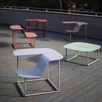 Contemporary chair MANTAoutdoorplywoodaluminum