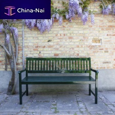 Contemporary garden bench Brightonmahoganywith backrestwith armrests