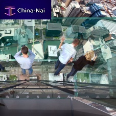 Tempered glass panel SENTRYGLAS transparentfor interior