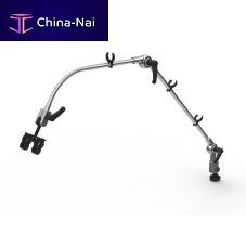Anesthesia circuit instrument holding arm 211articulatedrail-mounted