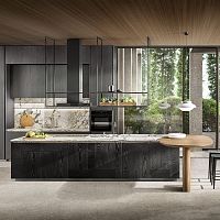 Contemporary kitchen INTERSECTIONoakwalnutnatural stone