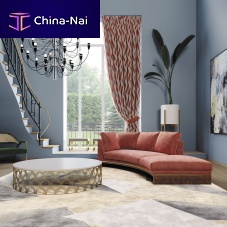 Modular sofa Da Vincisemicircularcontemporaryfabric