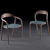 Contemporary chair NEVAindoorfabricleather
