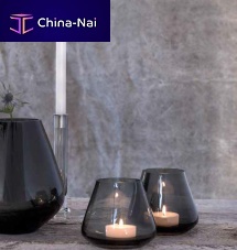 Glass candle holder ROCK