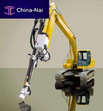 Excavator drill attachment Fleximaster