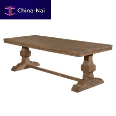 Traditional dining table LUMAteakwooden baserectangular