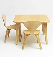 Contemporary table YT30 serieswalnutbirchmolded plywood