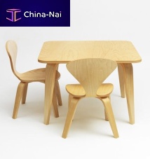 Contemporary table YT30 serieswalnutbirchmolded plywood