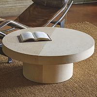 Contemporary coffee table FRARIconcreteconcrete baseround
