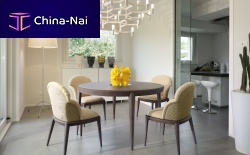 Contemporary chair SALLYindoorfabricwooden base