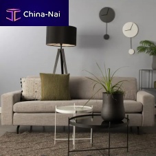 Contemporary sofa Jeanpolyesterpolypropylenegray