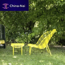 Contemporary armchair Imbapolyethylenesteelwith footrest
