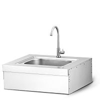 Single-bowl kitchen sink without drainboardstainless steelovermount