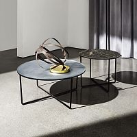 Contemporary coffee table PIKTOR lacquered glassfrosted glassceramic