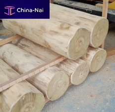 Landscaping round timber robinia