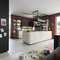 Contemporary kitchen FINO GLOSS L096U - L772UMDFislandwhite