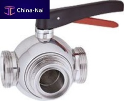 Ball valve manualfor liquid food products and beverages3-way