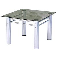Contemporary coffee table STOMY glasswoodenmetal base