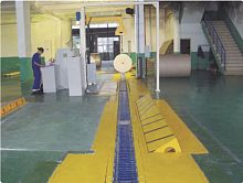 Roller conveyor horizontalVtransport