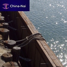 Wooden sheet pile protection