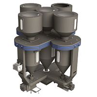 Conical screw blender OPTI-BLEND 1000continuousgranuleshorizontal