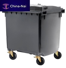 HDPE waste container crane-liftfor urban wastewith lid
