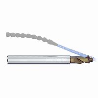 Solid milling cutter CrazyMill Hexalobe threaddrillingangle