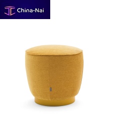 Contemporary pouf DIADEMA 04010Afabricleatherround