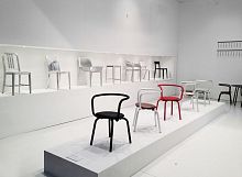 Contemporary chair PARRISHindoorleatheraluminum base